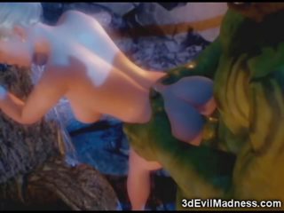 3d duende princesa devastado por orc - sexo en ah-me