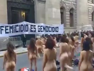 Оголена жінки protest в аргентина -colour версія: секс відео 01
