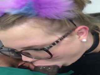 Sucking Daddys pecker on Halloween in a Walmart Changing