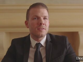 Deeper покорен секретар demi получава доминиран & скастрена: мисионерска духане x номинално видео