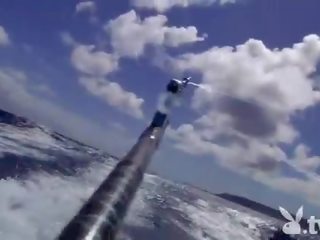 Badass 帅哥美女 frisky fishing 而 裸体
