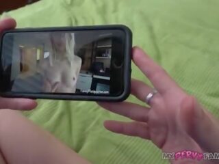 Slutty Step-Sister Taylor Pierce Takes Step-Bro's Cum immediately following Catching Him and His x rated film Collection