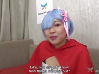 日本语 riho 在 她的 最喜爱 动漫 服装 来 到 访问 同 我们 在 tenshigao - putz 吸吮 和 球 舔 业余 榻 铸件 4k &lbrack;part 2&rsqb;