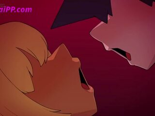 Berpayu dara besar si rambut perang mama dalam 69 kedudukan rumiko laluan - animasi tidak disensor