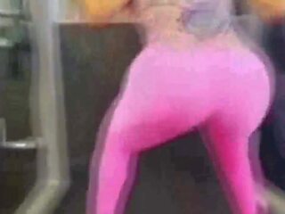 Culonas en el gimnasio ผ้าแสปนเด็กซ์