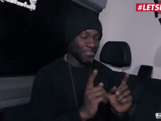 Letsdoeit - tettona tedesco bionda angelo wicky dà spagnoletta e prende bbc su il autobus