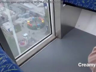 Tôi vừa đủ có thời gian đến nuốt swell cum&excl; rủi ro công khai x xếp hạng kẹp trên ferris wheel - creamysofy