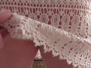 सामने गार्डेन see-thru लेस स्कर्ट pantieless वाइफ: अडल्ट फ़िल्म a9