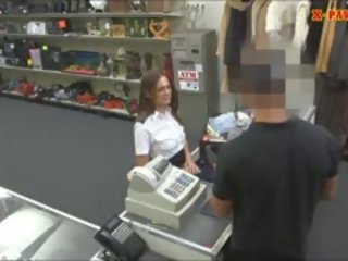 Stewardess Sells Her Stuff And Pounded In The Pawnshop