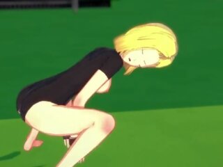 Android 18 女牛仔 骑术 直到 巨大 体内射精 - dragon 球