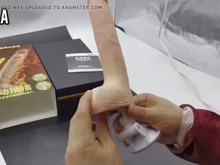 Automatic thrusting と heating ディルド バイ kerla 格納