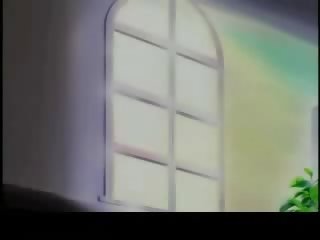 Anime vienuolė gauna bybis į šlapias putė