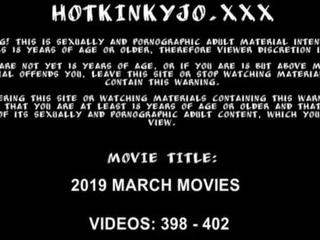 March 2019 更新 hotkinkyjo 脱垂 巨人 假阳具 拳交 球 & swets