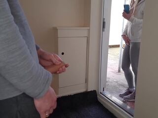 I pull out my penis in front of fit neighbor's sister.
