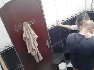 He paid to show the lesbian sucking and fucking in the bar's bathroom&period;