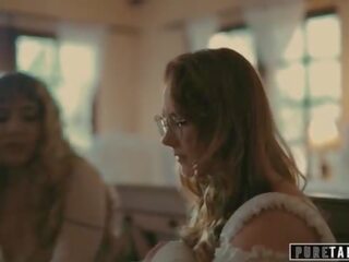 PURE TABOO Lena Paul Creampied By College friend As Her Wife Siri Dahl Watches