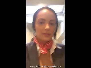 Flight attendant toepassingen in-flight wifi naar camera op camsoda!
