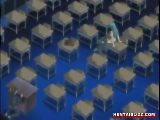 ボインの エロアニメ 男女共学の 取得 なめ 彼女の プッシー で ザ· 教室