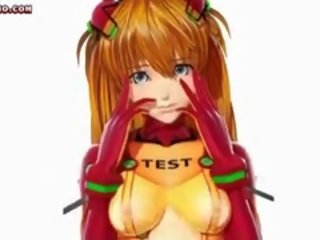 アニメの 人形 快楽 くちばし ととも​​に 彼女の プッシー