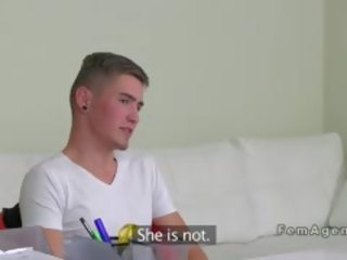 Жінка агент як хеллоуїн witch трахкав на камера на кастинг